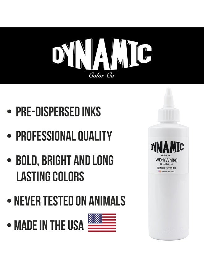 Dynamic Color Co White Premium Tattoo Ink 8 OZ, Sterilized, Vegan, Premium Quality Pigment For Vivid And Long-Lasting Results - Image 3